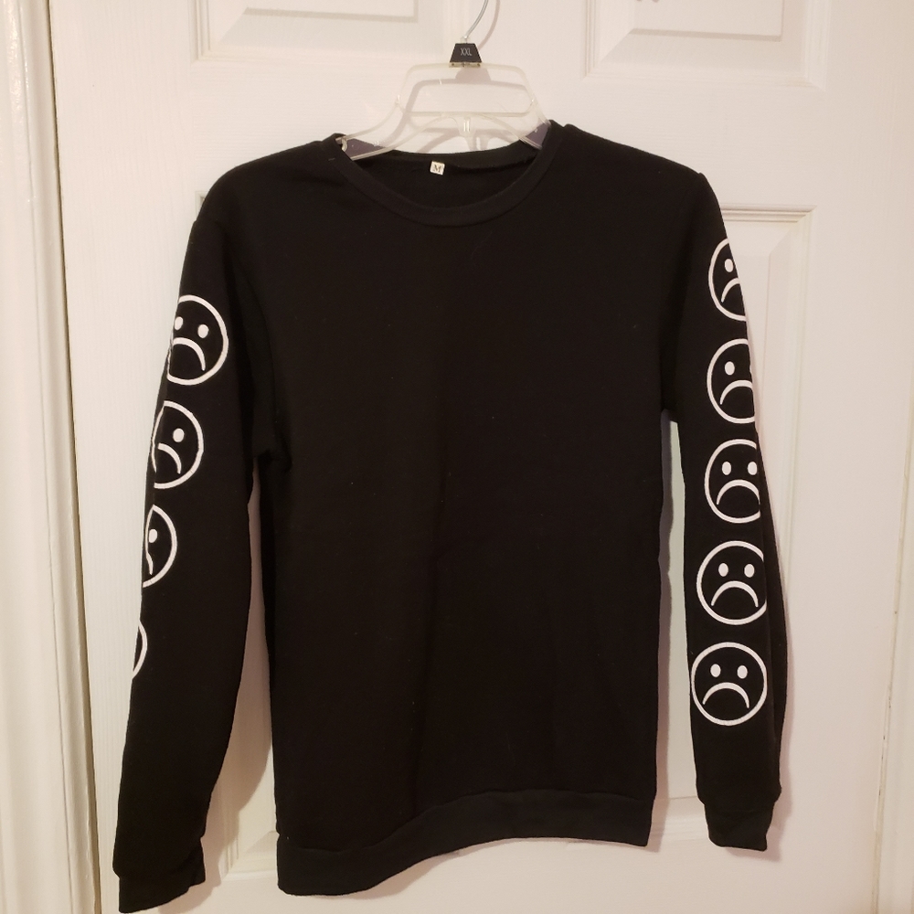 Sad aesthetic black sweatshirt